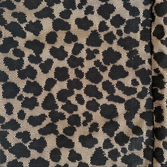 Chico’s Black Label Pants Black Cheetah Print Overlay Cream Dress Party Size 8 - Picture 10 of 14